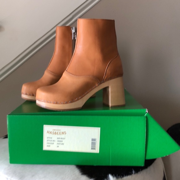 Swedish Hasbeens Shoes - Swedish Hasbeens 60s Boot, NIB, Nature, Sz 36